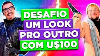 DESAFIO - MONTAMOS UM LOOK CAFONA PRO OUTRO COM 100 DOLS | Diva Depressão