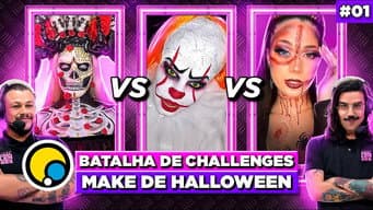 BATALHA DE CHALLENGES: Make de Halloween - EP #01 | Diva Depressão
