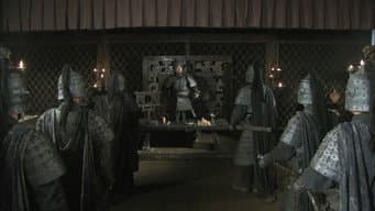 O cavalo de Liu Bei salta pelo riacho Tan