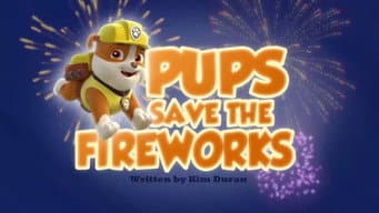Os filhotes salvam os fogos de artifício